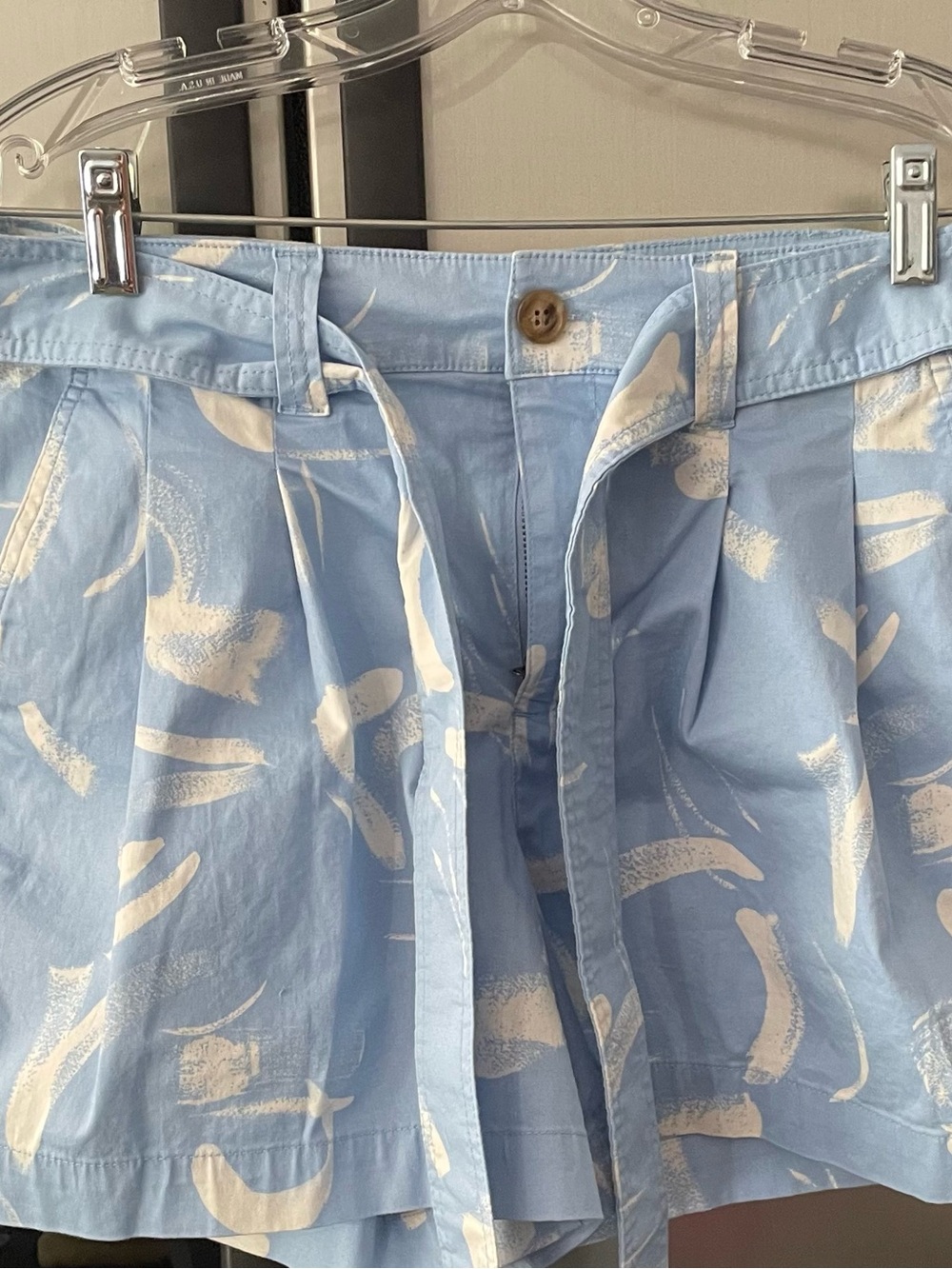a new day Light Blue Printed Womens Shorts